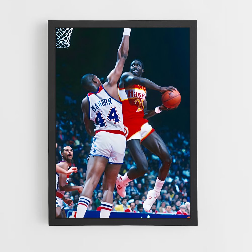 Poster Volée Céleste – affiche Basketball (vue 2)